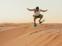 Sandboarding in taghazout