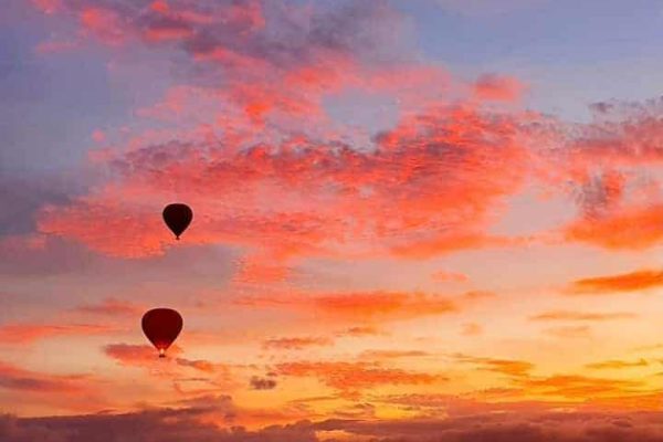 hot air ballon in agadir