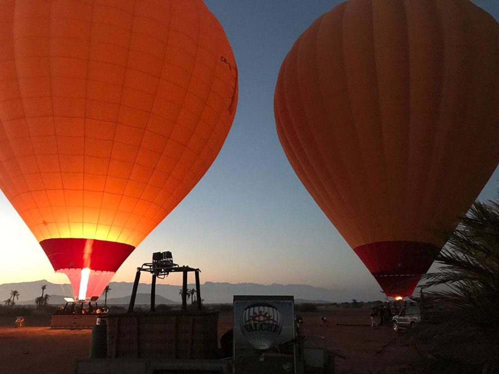 Hot air balloon trip in Agadir