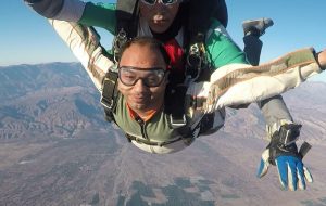 I apologize for the confusion. Here's a revised tour description for skydiving in Taroudant, with pick up from Agadir: