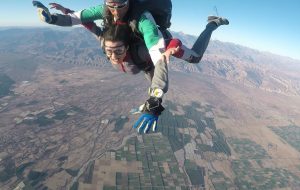 I apologize for the confusion. Here's a revised tour description for skydiving in Taroudant, with pick up from Agadir: