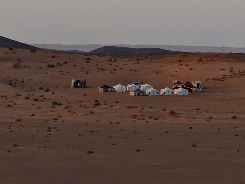 Overnight desert camp under the stars in El Borj